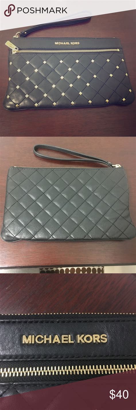 michael kors wristlet bags|Michael Kors studded wristlet.